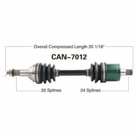 WIDE OPEN OE Replacement CV Axle for CAN AM REAR OUTLANDER/RENEGADE 06-07 CAN-7012